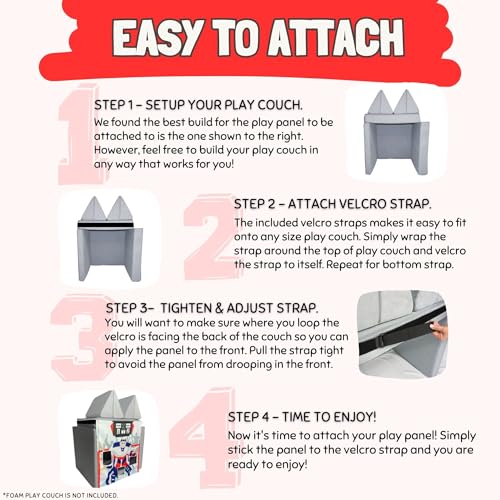 Image of Couch Swag Play Panel for Childrens Foam Sofa Kids Couch (Hockey)