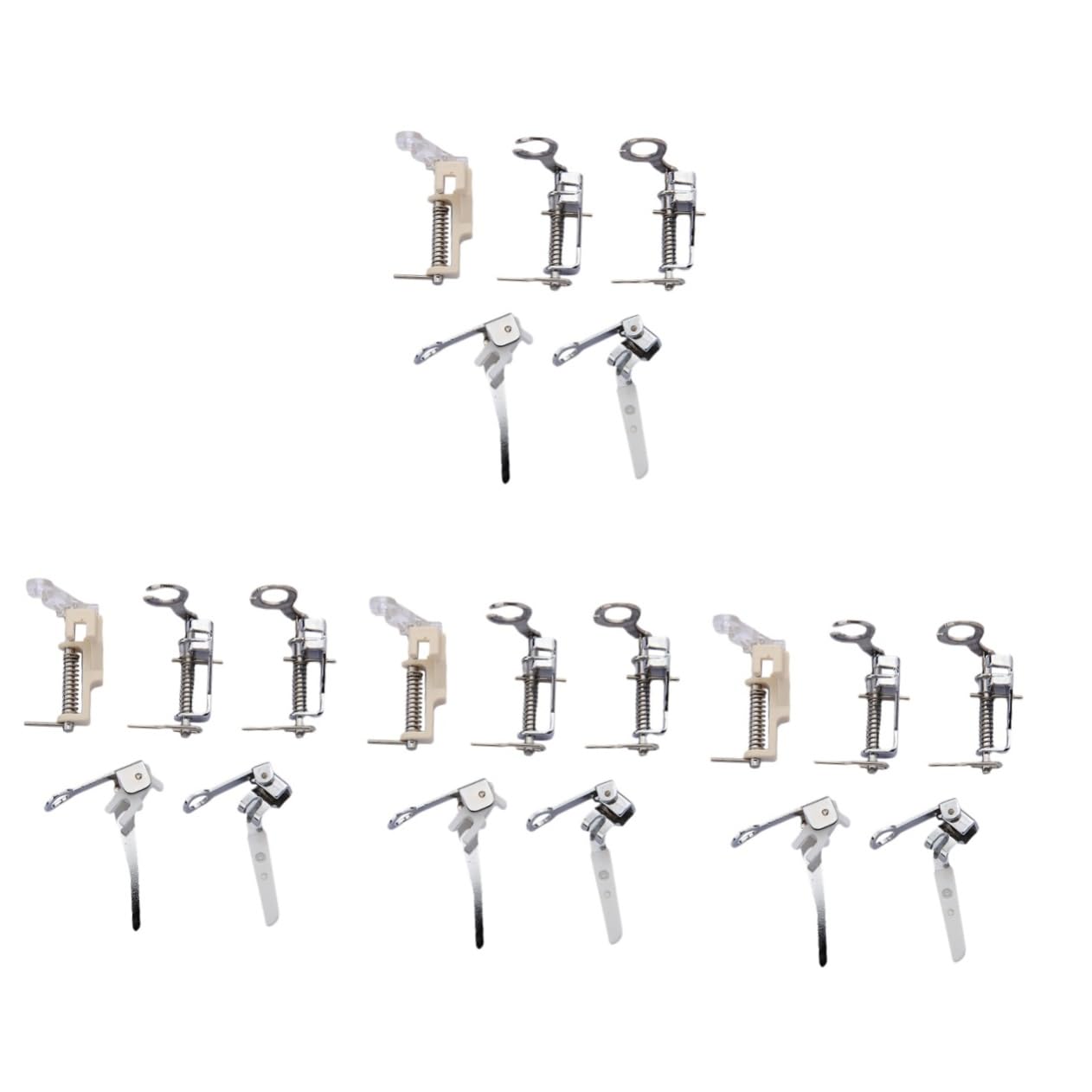 Tofficu 20 Pz Piedino per Macchina da Cucire Comodi Piedini per Cucitura Piedino Premistoffa Accessorio per Macchina da Cucire Accessori per Cucire Piedini a Pressione per Ricamo Acciaio