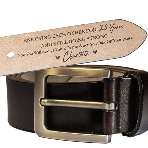Personalized Annoying Each Other For Many Years Belt - Custom Engraved Leather For Husband, Father's Day Gift For Men, Husband - Main Image