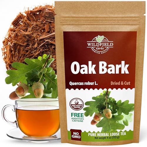 Image of 4 oz. Oak Bark Tea Tree Bark Herbs Сascara (Cortex Quercus) - 113g Herb Tea Corteza De Roble
