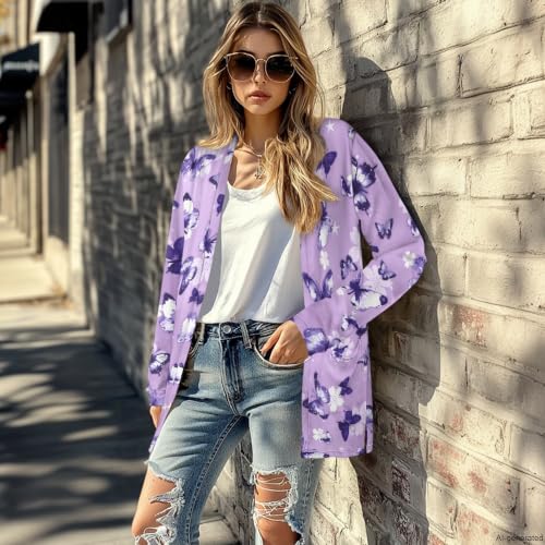 Image of Cardigan Sweaters for Women Long Sleeve Cardigan Soft Drape Open Front Fall Dusters V-Neck Jackets Dressy Loose Coat