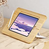 Amazon.co.jp: AFOOYO 竹製タブレットスタンド - ポータブル & 調節