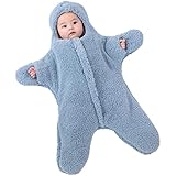 OKSakady Neugeborenes Baby Boy Girl Winter Jumpsuit Outfit Kapuze Onesie Dicke Bodysuit Strampler Cartoon Seestern Mantel