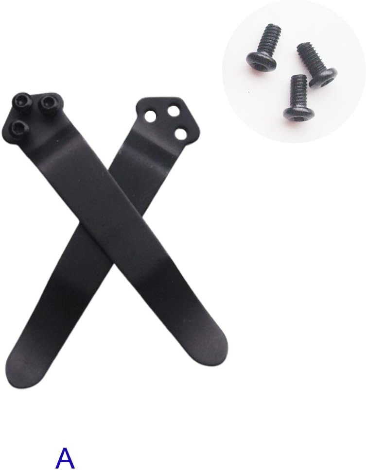 2 pcs Deep Carry Pocket Clips for Folding Knives,Kydex Waist Clip,Folding Knife Back Clips (A)