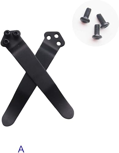 Miniatura 2 de 2 clips de bolsillo de transporte profundo para cuchillos plegables, clip de cintura Kydex, clips plegables para la parte trasera del cuchillo (A)