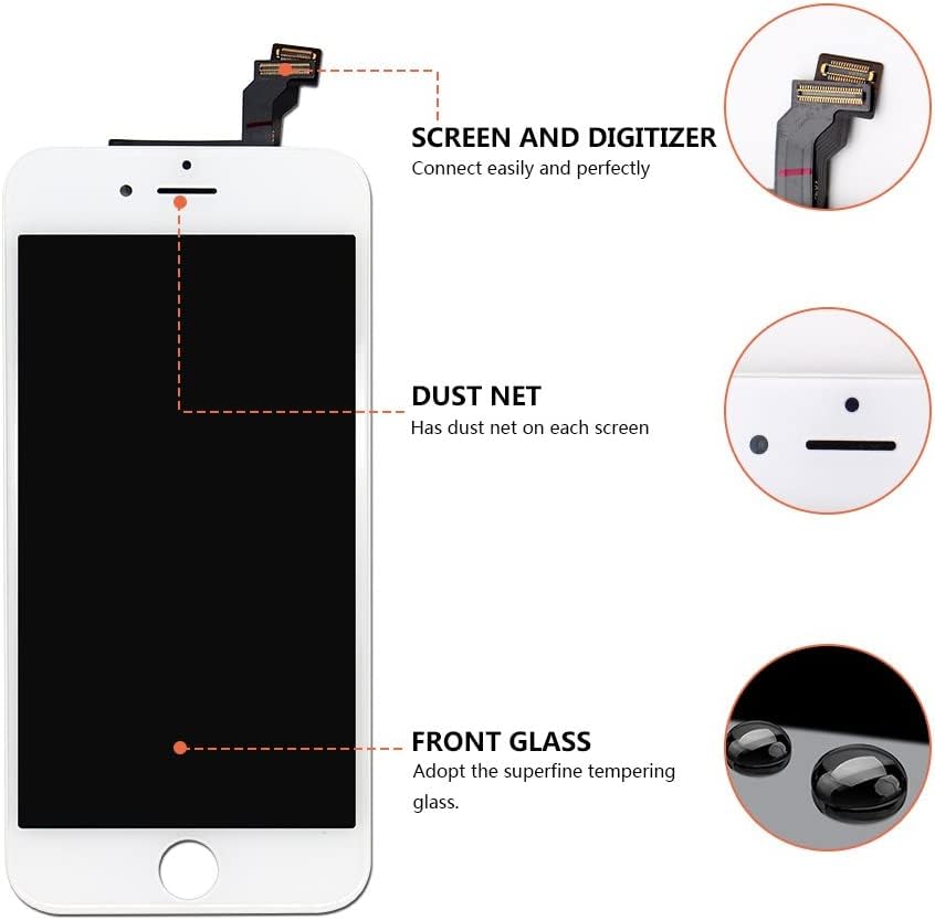 Image of White Display Combo Folder for 5S LCD with Digitizer Touch Screen Complete Display Touch Screen
