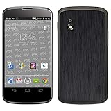 Anfassbare Qualität bei strukturierten Folienoberflächen mit der Designfolie FX-Brushed-Black für Ihr Google Nexus 4 (LG)
