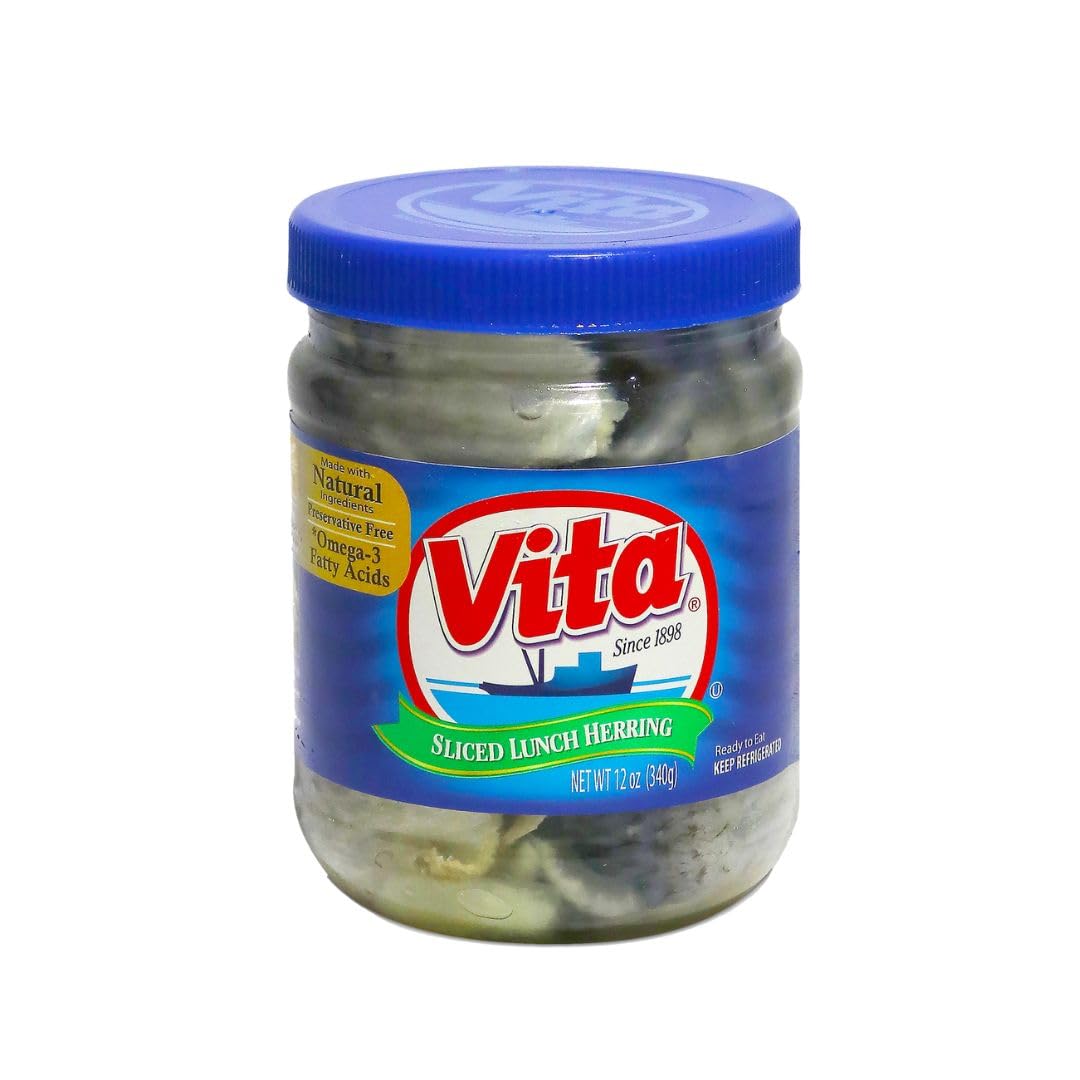 Amazon.com : Vita Sliced Lunch Herring, 12oz (Pack of 1) : Grocery
