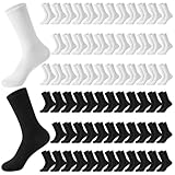 Sophproton 70 Pairs Crew Socks Bulk Fashionable Arch Support Workout Casual Socks Lightweight Thin Athletic Socks for Women