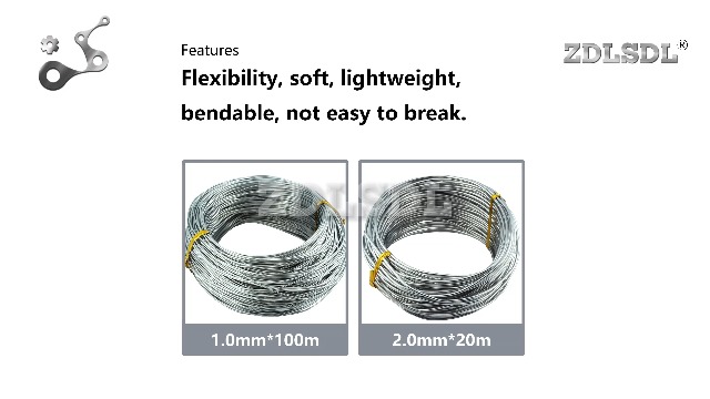 Fil De Fer Plastifié Vert 100m - Diamètre 1,8mm - Pour Jardinage Et Bricolage