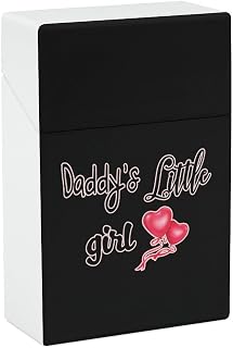 Daddys Little Girl Cigarette Case Waterproof Cigarette Holder Box Portable Flip Open Cigarette Pack