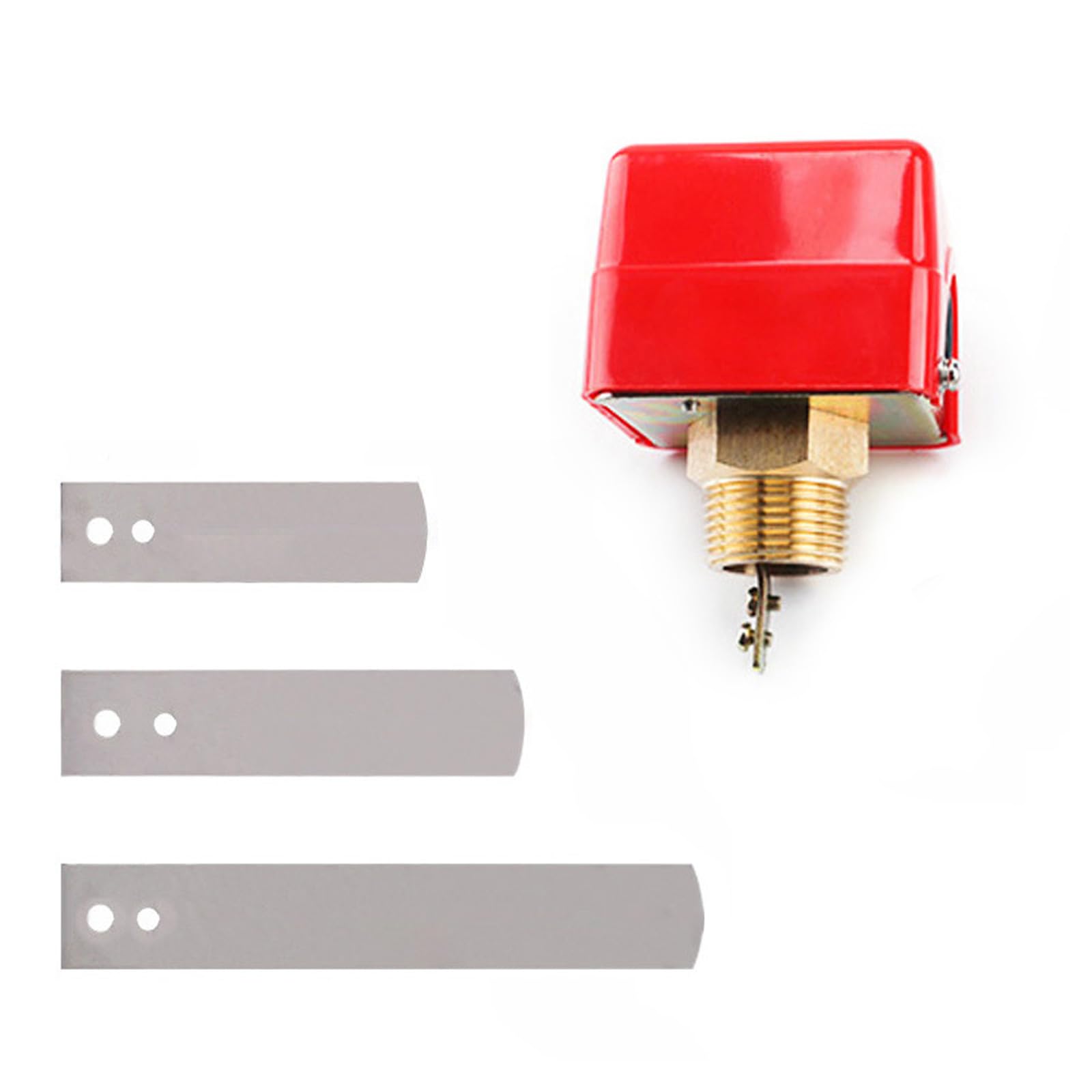 Kaccde 1/2'' Industrial Water Flows Switches With Clear Abs Cover & Metal Connection Flows Detections Device For Cooling Industrial Stream Transducer
