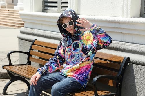 Image of Belovecol Boys Hoodies 3D Printed Hooded Sweatshirts with Pocket for 6-16Y | Pullover Hooded Style Pattern All-over Printed Long Sleeve Non-Fleece Soft Lightweight Tops for Kids