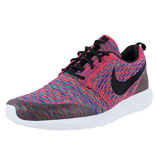Nike Roshe Nm Flyknit Se, Sneakers Basses homme, Rose (Brght Crmsn/Blk/Grn Strk/Gm Ry), 43 EU (8.5...