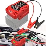 Jumper Cables Adapter for Milwaukee 18V M18 Battery - Car Starter for Up to 3.5L Gas or 6.5L Diesel Engines, 12V Portable Automotive Booster Cable (Battery Not Included)