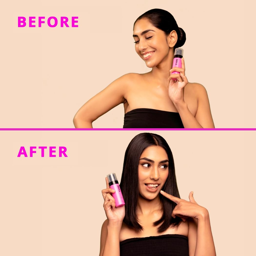 TYPE BEAUTY INC. Brightening Setting Spray with SPF 35 PA++++ | 12Hr Long-Lasting & Hydrating | Natural Finish for Dark Spots & Dull Skin | Brightening & Lightweight | Makeup Fixer | 60ML