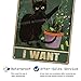 MUYIASER Metal Signs Black cat I do what I want Sign Vintage Signs Retro Aluminum Tin Sign for Kitchen Office Home Bar Cafe Decor 8x12 Inch