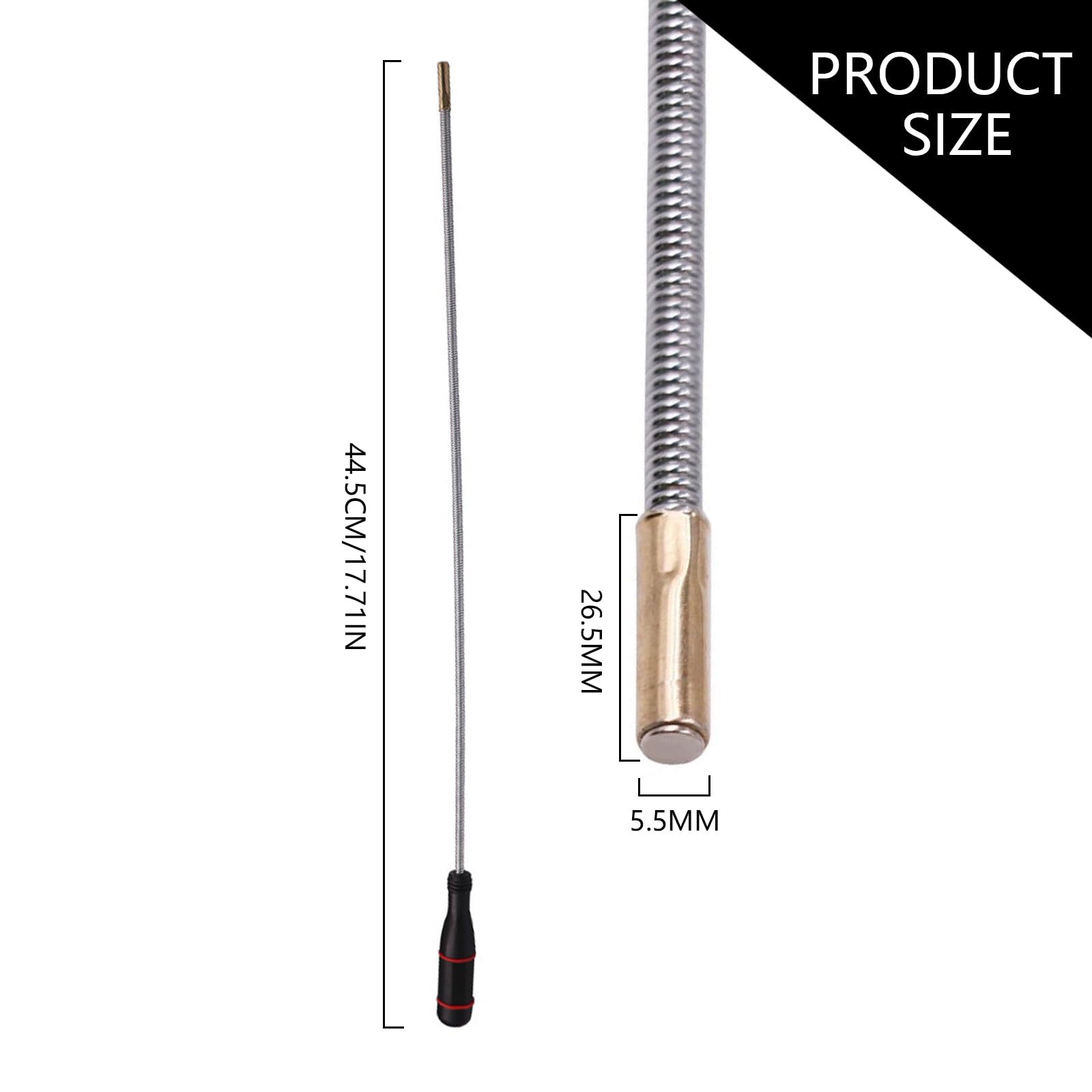 Iman Telescopico Flexible 60cm Herramientas de Recogida Magnetica para Taller