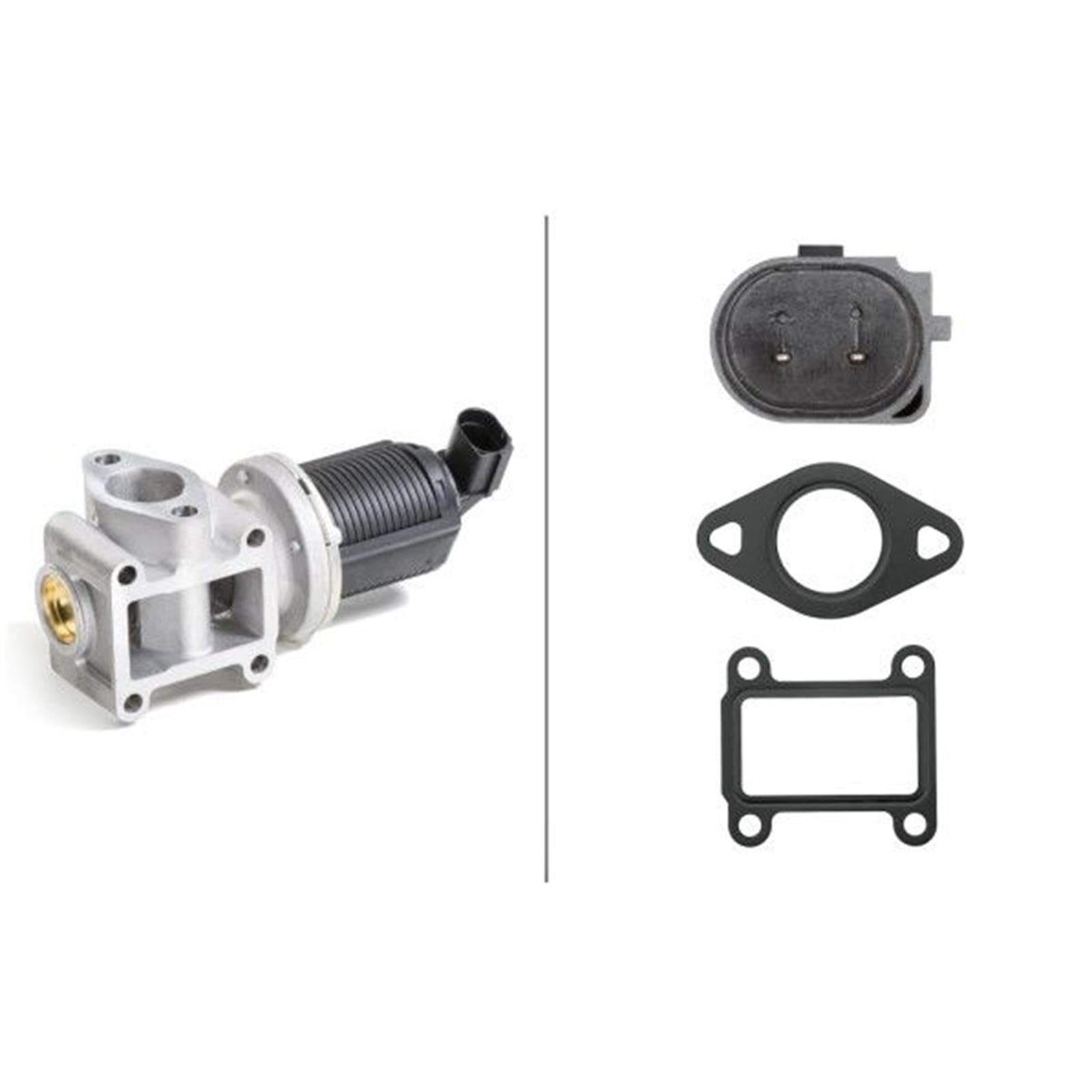 HELLA 6NU 010 171-401 Válvula EGR - electrónico - 2polos - con juntas