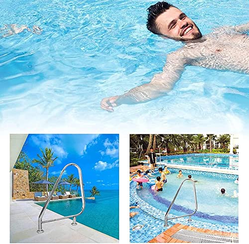 Barandilla curva de acero inoxidable para escalera de piscina miniatura 6