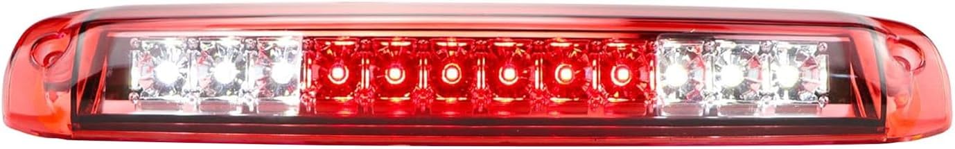 For 1999-2006 Chevy Silverado/GMC Sierra LED 3rd Third Brake/Cargo Light High Mount Lamp GMT800 Red (Electroplating Housing)