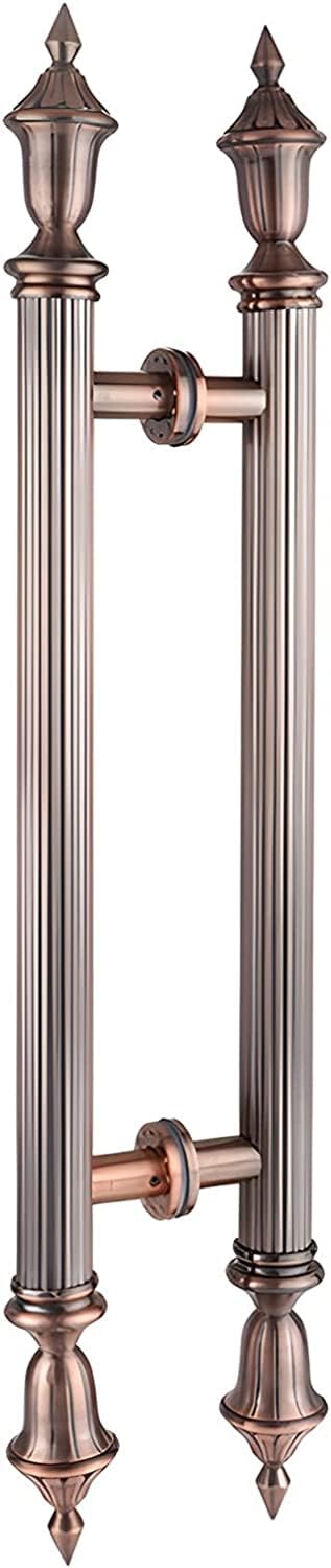 Poignées de porte en acier inoxydable bronze de 60 cm pour rénover facilement