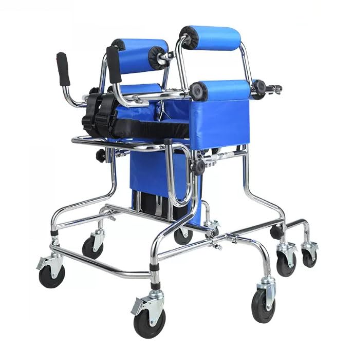 Déambulateur vertical enfant infirmité motrice cérébrale en aluminium réglable avec 8 roues