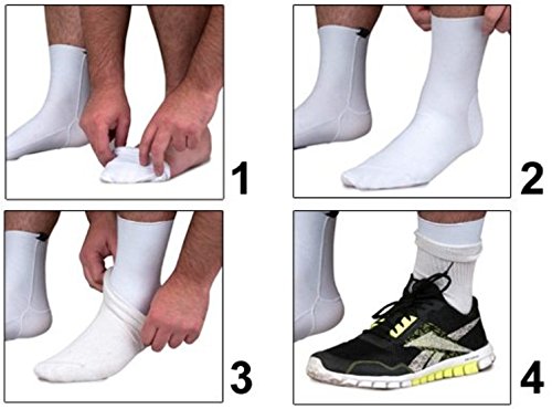 Armaskin Extreme Anti-Blister Hiking Crew Socks For Men And Women (Small, White) #TOP2