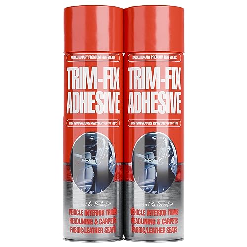 2 Pack Trim Fix 500ml High Temperature Adhesive Glue Spray for Van Lining Carpet (2)