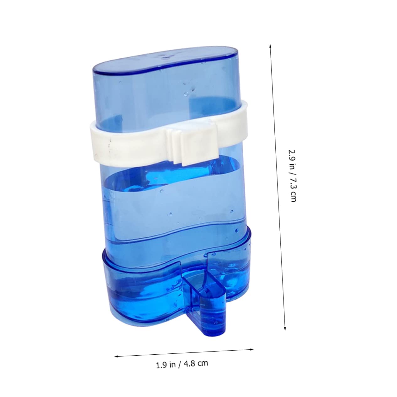 Gatuida Distributeur d'eau Automatique en Plastique Bleu Lot de 12 Pièces Facile à Installer pour Perroquets et Oiseaux Adapté pour Usage Intérieur et Extérieur