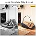 AMAGABELI GARDEN & HOME Fireplace Log Holder Indoor Firewood Basket Holder Carrier Metal Wood Rack for Fire Wood Outdoor Storage Organizer