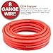8 Gauge Wire (25ft Each - Red/Black) Copper Clad Aluminum CCA - Primary Automotive Wire,Car Amplifier Power & Ground Cable, 20PCS Lugs Terminal Connectors,20PCS 2:1 Heat Shrink Tubing