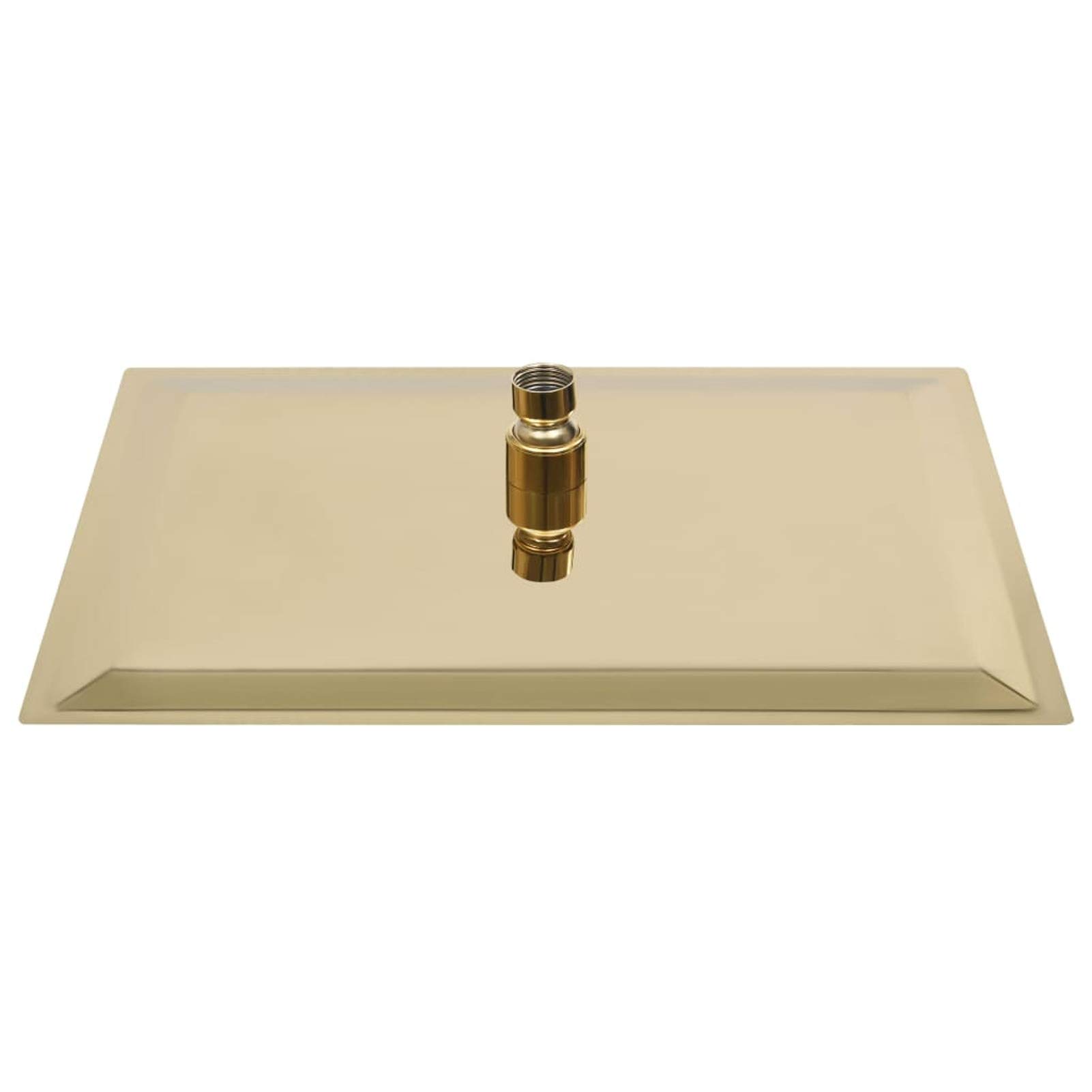ShGaxin Cabezal Ducha Efecto Lluvia Acero INOX Cuadrado Dorado 40x40 cm, Rociador Ducha, Ducha Lluvia, Alcachofa Ducha, Duchas De Baño Alcachofa Lluvia, Recambios Columna Ducha