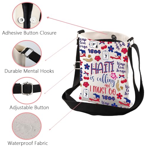 WSNANG Haitian Gifts Haiti is calling and I must go Crossbody Bag Haiti Pride Gifts Haitian Shoulder Bag Haiti Souvenir Gifts4