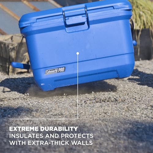 Image of Coleman Pro Heavy-Duty 45qt Ultra-Light Premium Hard Cooler, Extra-Thick Insulation Keeps Ice up to 4 Days, 74-Can Capacity