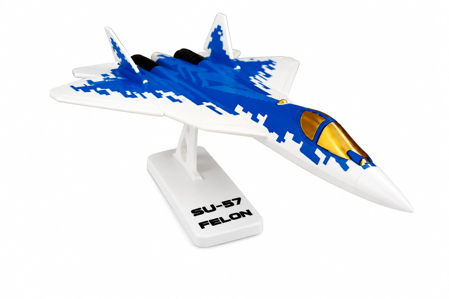 BHISRA FAB SU-57 Felon Fighter Jet 3D Model Kit Card, DIY Assembly Puzzle with Stand, Stealth Military Plane, STEM Toy for Kids, Teens and Adults-image-3