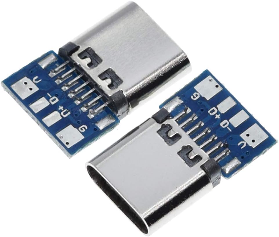 10PCS USB 3.1 Type C Connector 24 Pins Male Female Plug Socket image 2