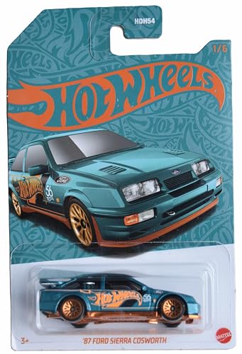Hot Wheels '87 Ford Sierra Cosworth, Teal 1/6 miniatura 1