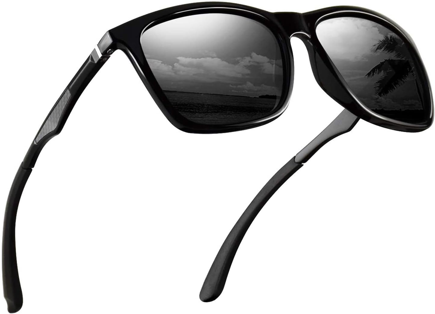 Polarized Sunglasses for Men Aluminum Mens Sunglasses Driving Rectangular Sun Glasses for Men/Women