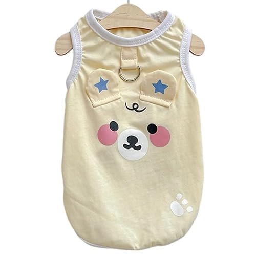 JPETTO中型犬 大型犬 Tシャツ 春夏 犬服 タンクトップ 袖なし 薄手 ドッグウェア Tシャツ メッシュ 涼しい 通気性 犬用 パジャマ 日焼き防ぐ 脱毛保護 お散歩 お出かけ25-H25105Sイエロー5XL