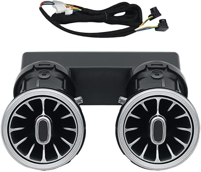 Rear Air Conditioning Vent 64 Color LED Turbine Ambient Light for Mercedes Benz C/E/GLC/Class W213