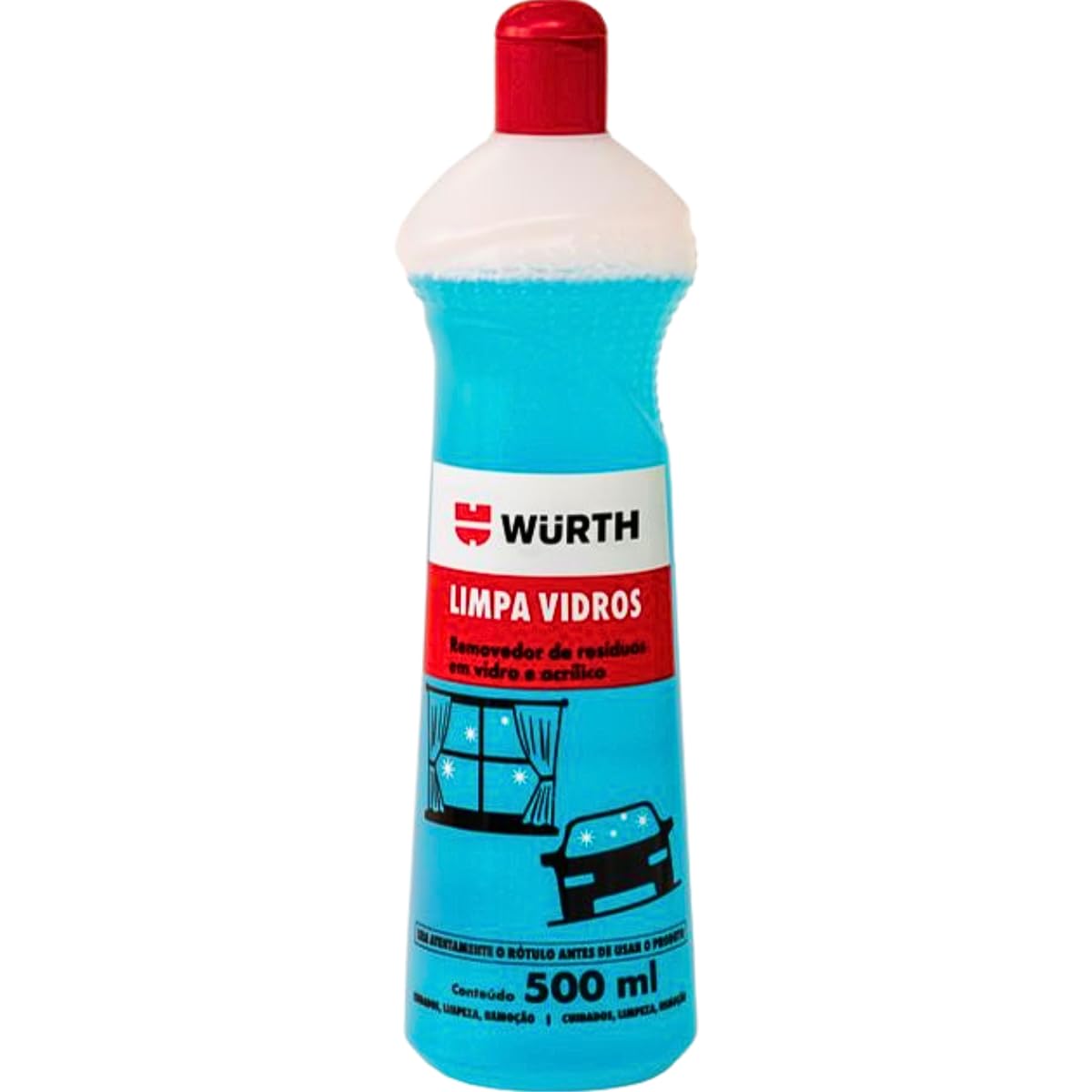 Limpa Vidros Automotivo Uso Geral Casa Remove Residuos Melhora a Visão 500ml