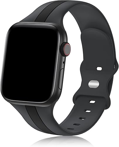 Correa deportiva de diseñador compatible con Apple Watch, correas para iWatch de 40 mm, 38 mm y 41 mm para hombre y mujer, correas de silicona suave