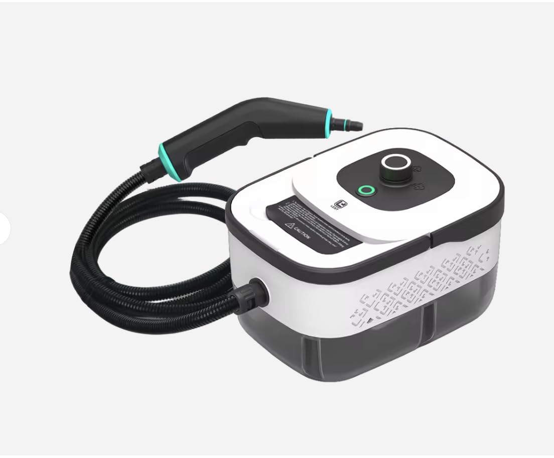 Vaporeta Limpieza Hogar 1500W Profesional – Limpiador a Vapor Portátil 1800 ml, 135°C, Calentamiento Rápido 15 s, 3 Niveles de Vapor, 16 Accesorios + Bolsa - Cocina, Baño, Coche y Cristales