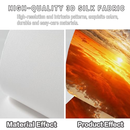 Papier peint panoramique coucher de soleil pour mur TV