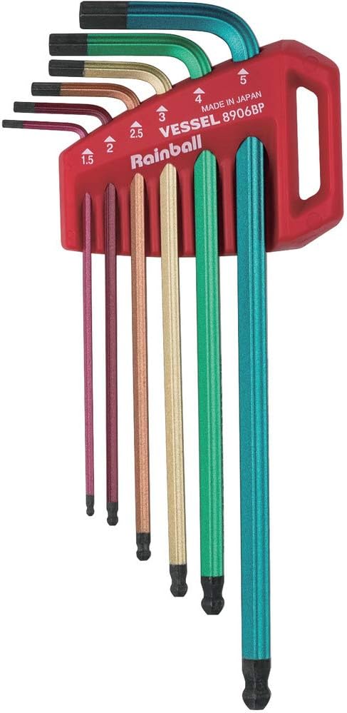 VESSEL (Rainbow L Key 6pcs Hex Key 6pcs No.8906BP