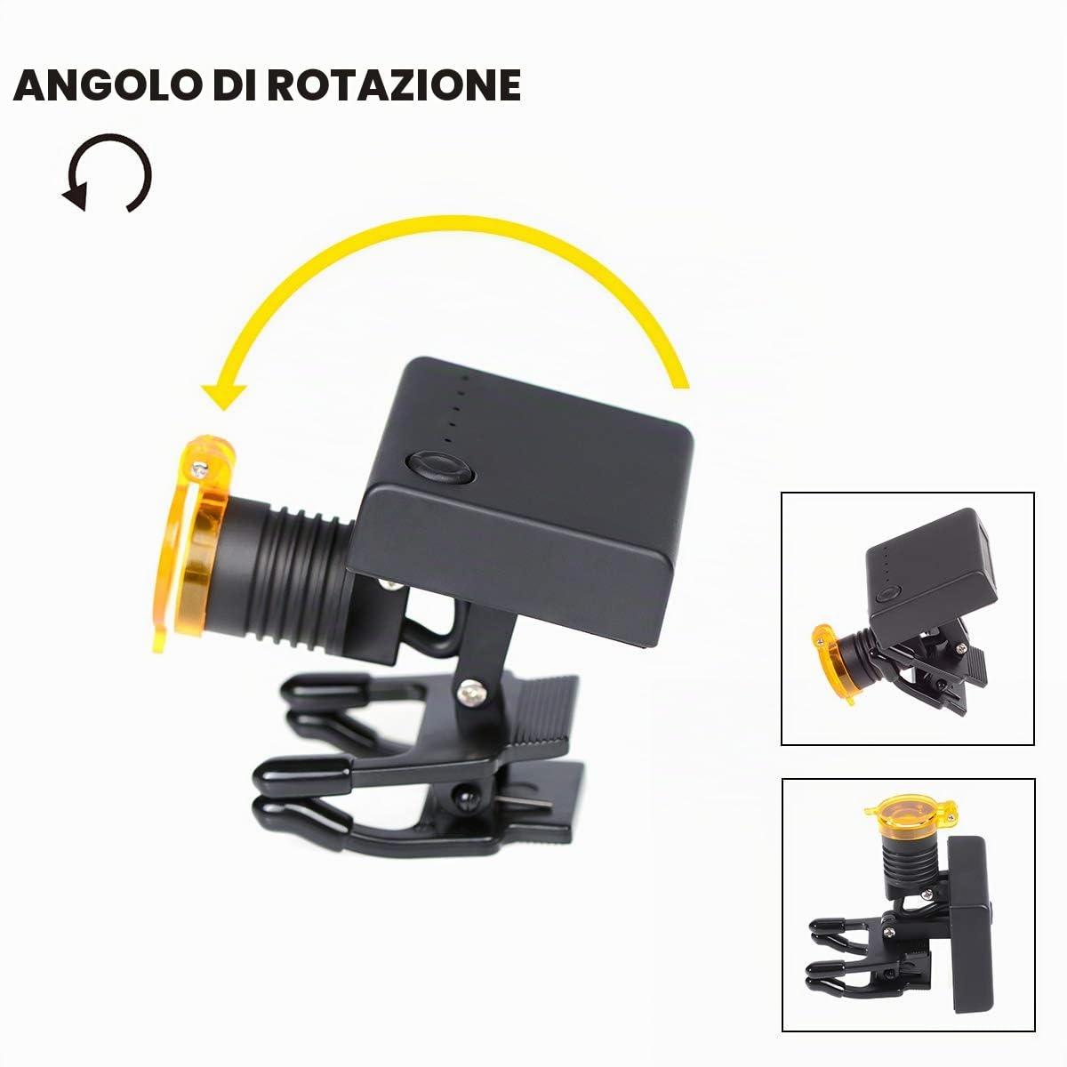 NSKI Faro dentario senza fili 3W LED con il tipo di plastica della clip del filtro per le lenti di ingrandimento
