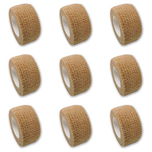 EKNA Juego de 9 vendas de yeso, yeso, vendaje de dedos, sin adhesivo, vendaje de herida, vendaje de fijación, yeso para humanos y animales