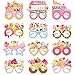 JIUJIUBER 24 PCS Ice Cream Party Paper Eyeglasses, Ice Cream Party Favors Decorations Supplies, Ice Cream Birthday Party Decorations Gifts Photo Booth Props
