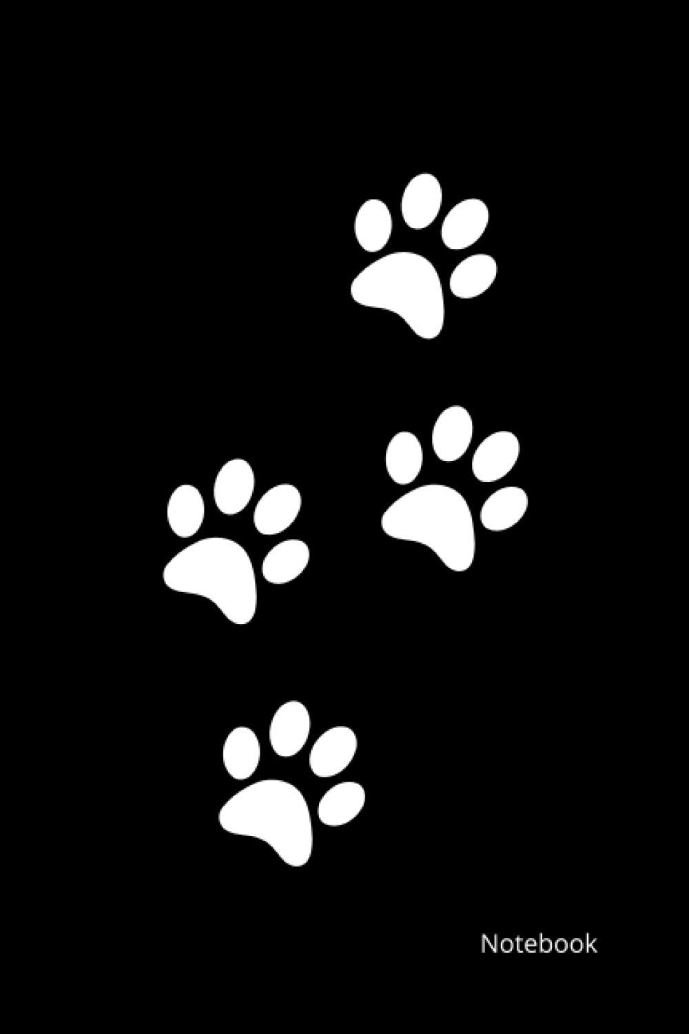 Notebook: Paw Print / Lined Journal Notebook for Dog Lovers Cat Owners, Vet Students